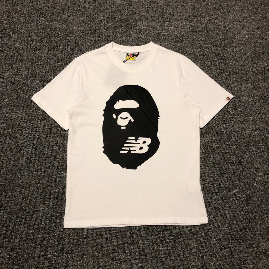 BAPE Classic Camo Ape Head Letter Print Loose Unisex Casual T-Shirt
