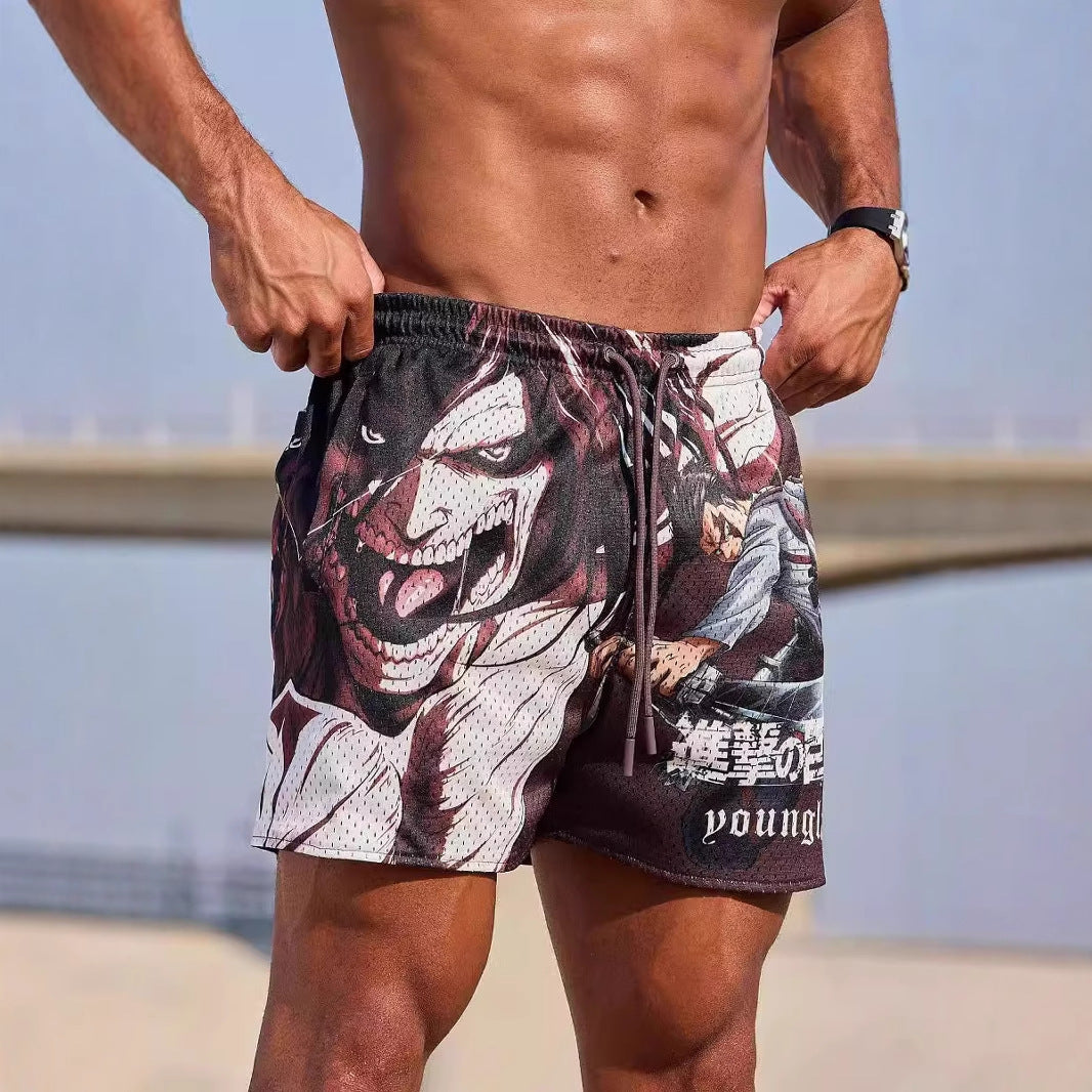 YOUNGLA 1126 AOT© x YLA Mesh Shorts