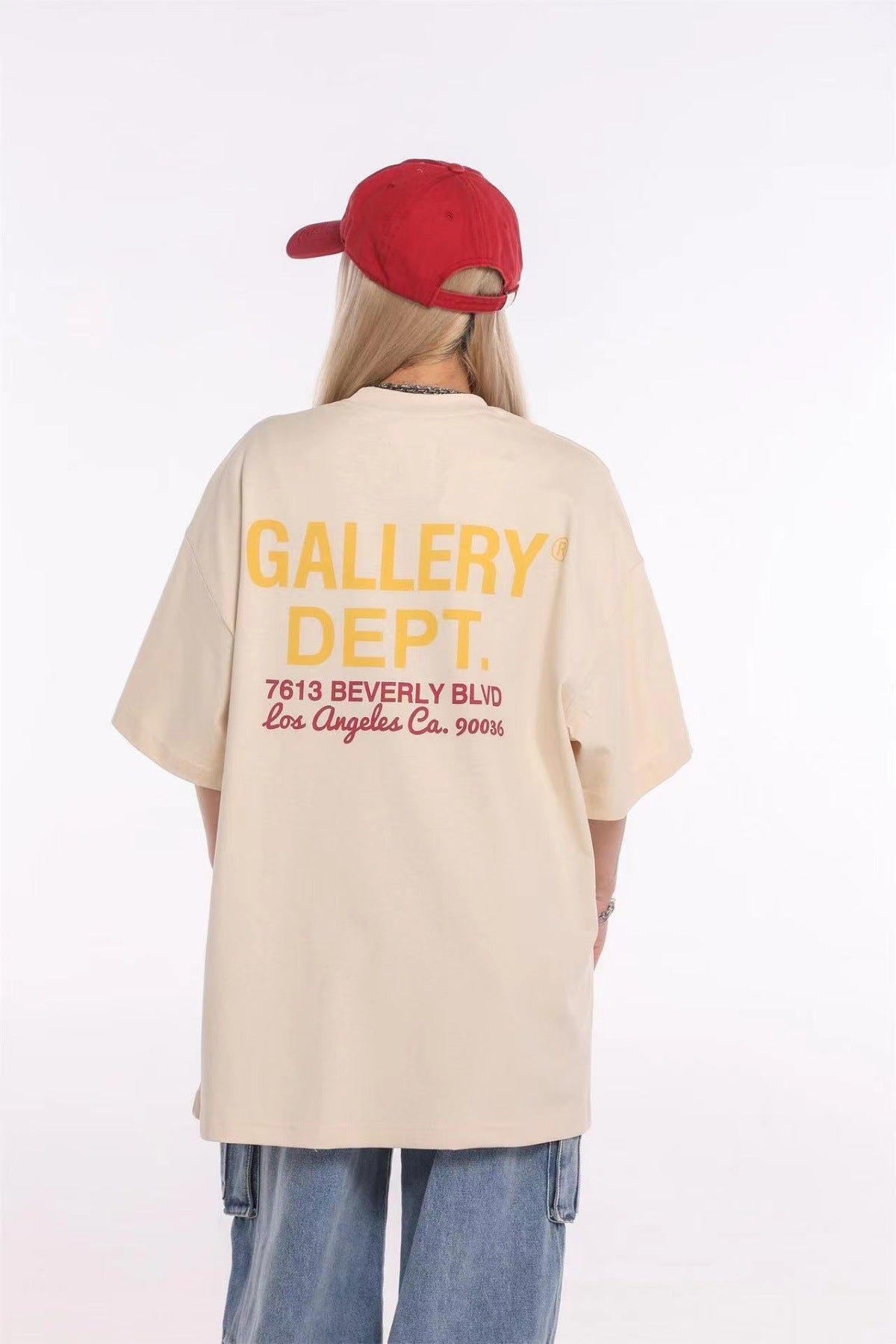 Gallery Dept Vintage Washed Graphic Short Sleeve Tee Streetwear Unisex