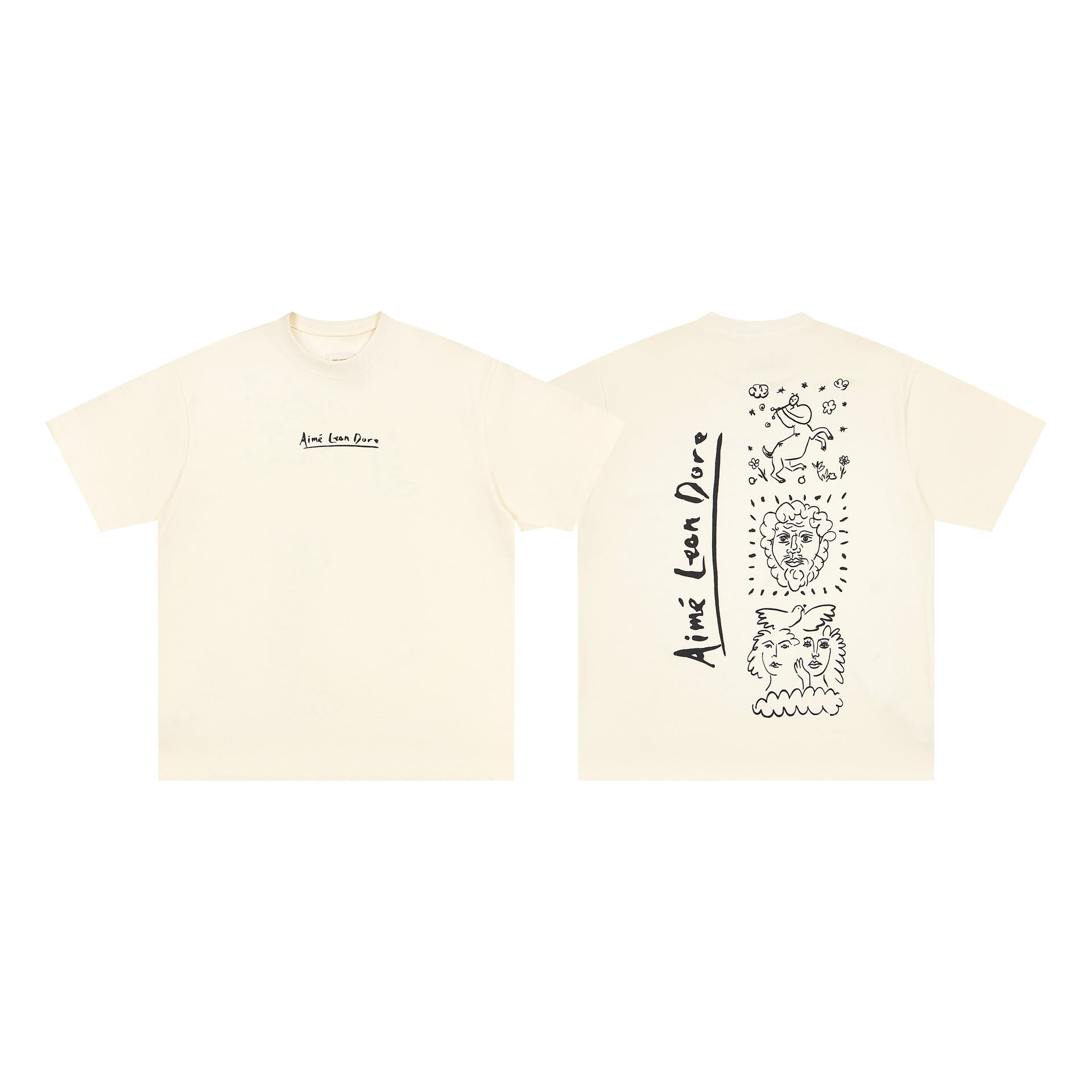 Aime Leon Dore Letter Graphic Crew Neck Short Sleeve T Shirt