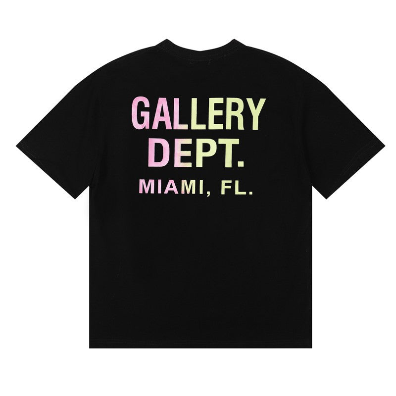 Gallery Dept Classic Logo Slogan Crew Neck Short Sleeve T‑Shirt Unisex