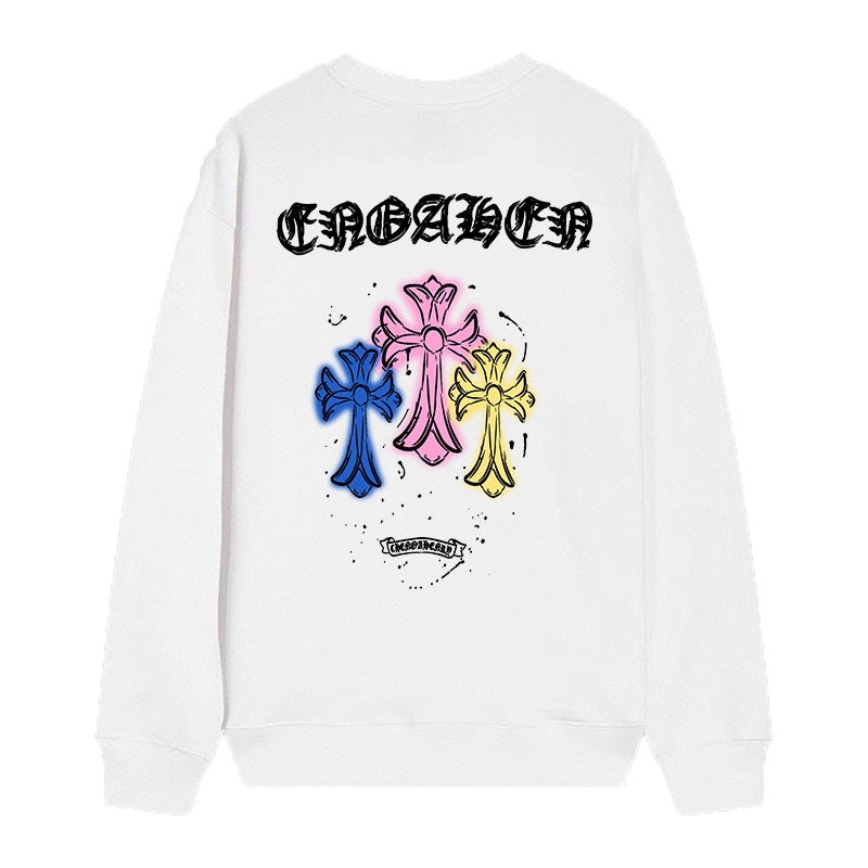 Chrome Hearts Cross Horseshoe Crewneck Sweatshirt Vintage Street Top