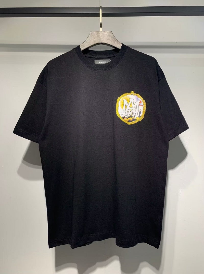 Amiri Multi‑Print Peace Dove Graffiti Oversized Tee Streetwear