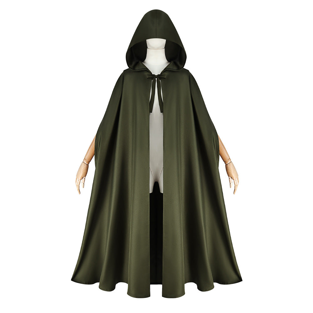 Halloween Medieval Hooded Cloak Hobbit Elf Renaissance Cosplay Cape