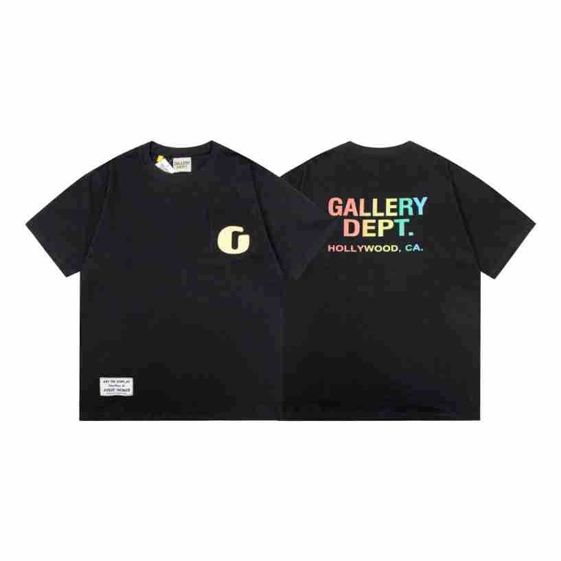Gallery Dept Vintage Washed Graphic Short Sleeve Tee Streetwear Unisex