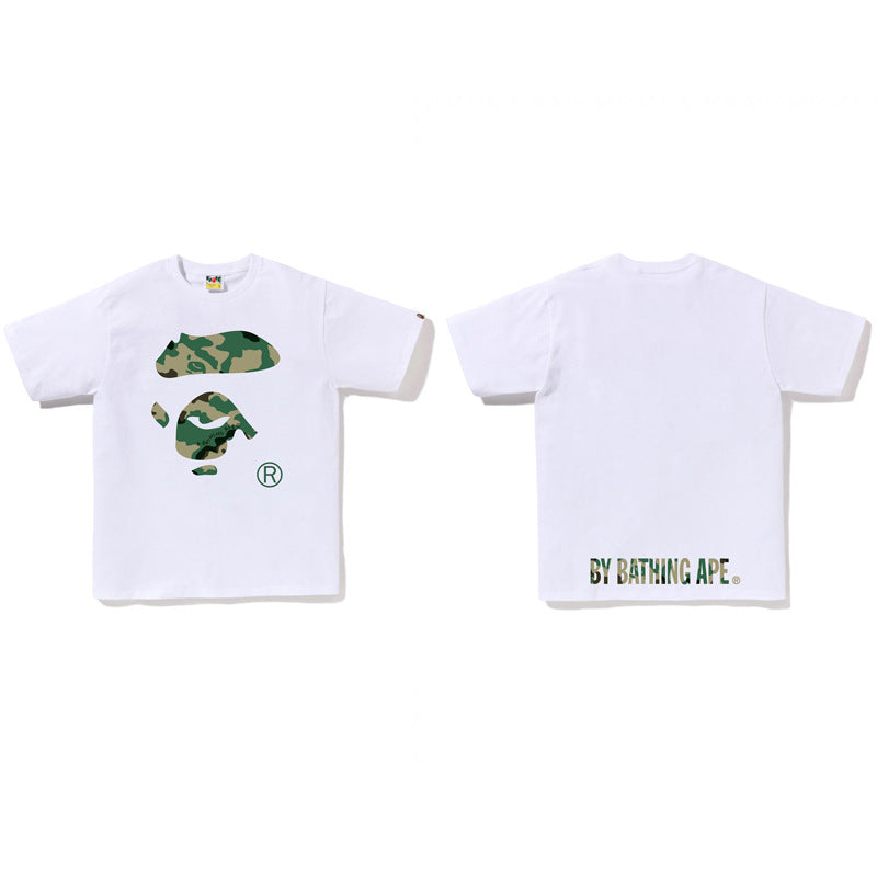Bape Ape Head Shark Koi Fuji Graphic Oversized Tee Streetwear Unisex