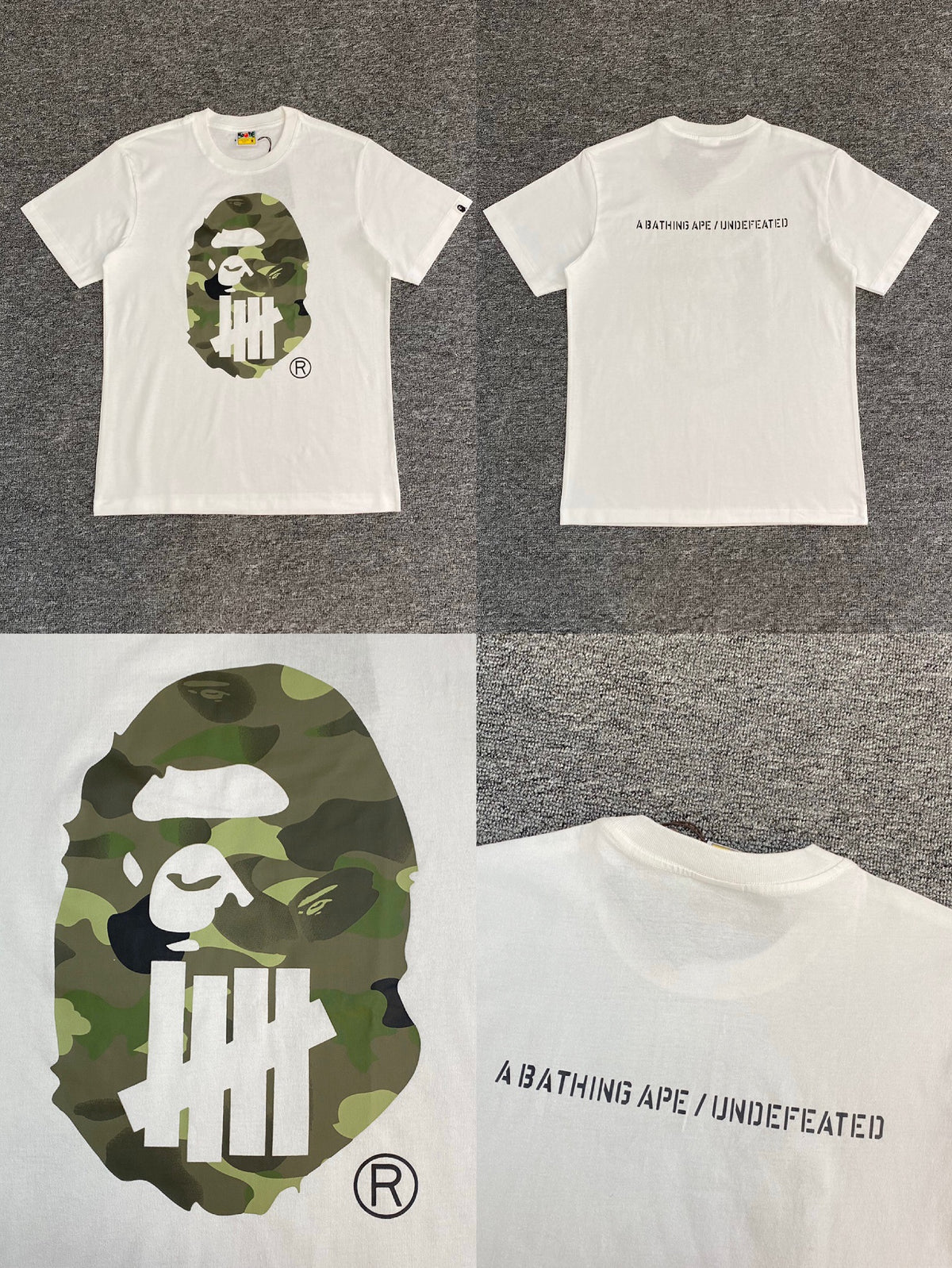 Bape Ape Head Camo Graphic Oversized Short Sleeve Tee Multi‑Style