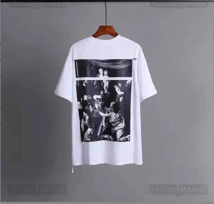 Off-White Arrow Graphic Print Short Sleeve Tee Streetwear Unisex