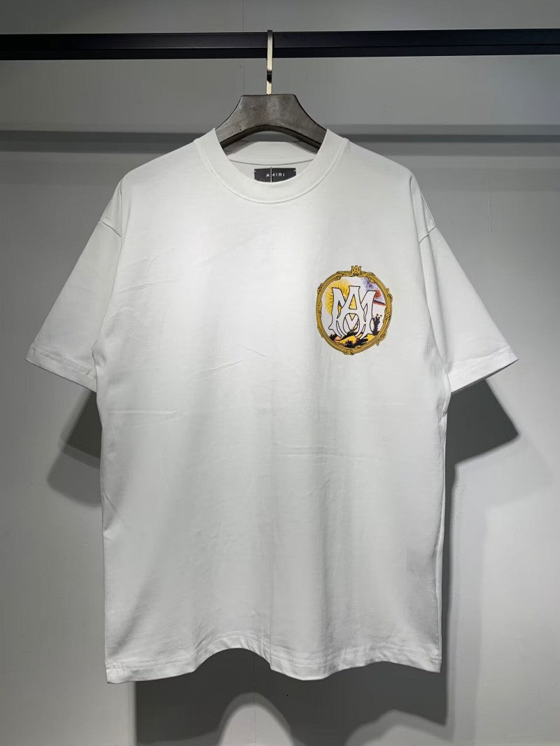 Amiri Multi‑Print Peace Dove Graffiti Oversized Tee Streetwear