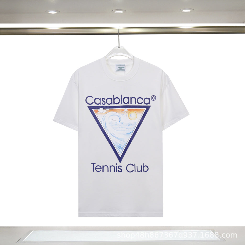 Casablanca Art Print Loose Unisex Short Sleeve Graphic T-Shirt