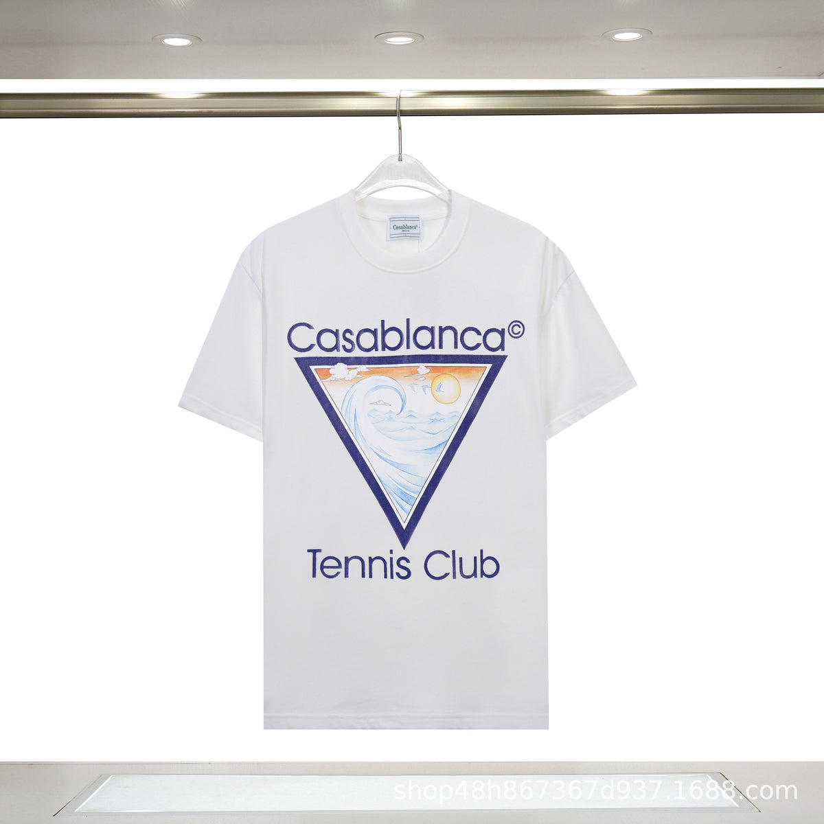 Casablanca Art Print Loose Unisex Short Sleeve Graphic T-Shirt