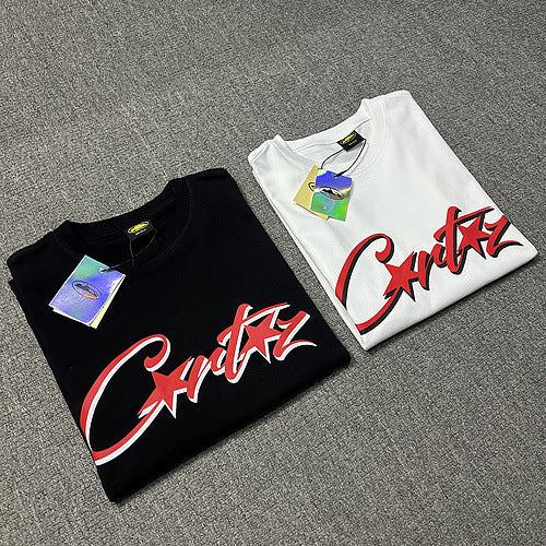 Corteiz Logo Letter Print Crew Neck Short Sleeve T‑Shirt Unisex