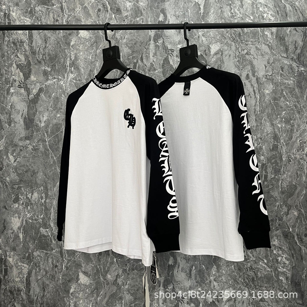 Chrome Hearts Cross Horseshoe Sanskrit Print Long Sleeve Tee Unisex