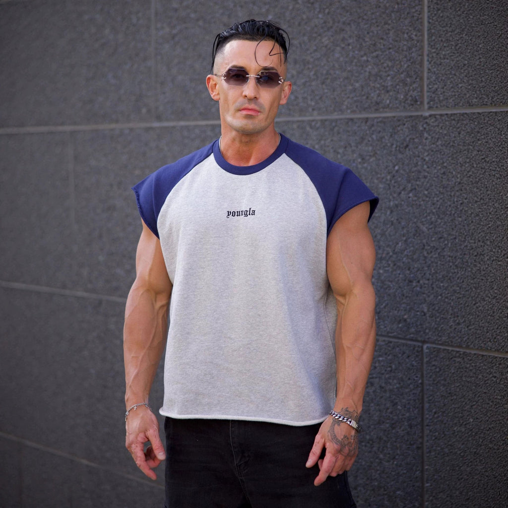 YOUNGLA 4243 Raw Raglan Tanks