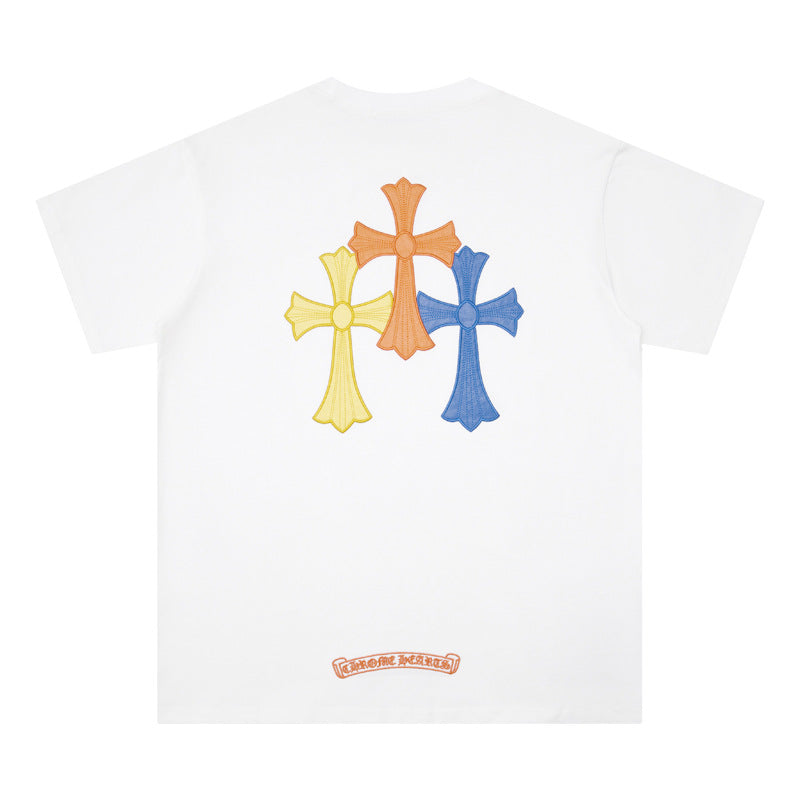 Chrome Hearts Cross Heavyweight Oversized T-Shirt Streetwear Unisex