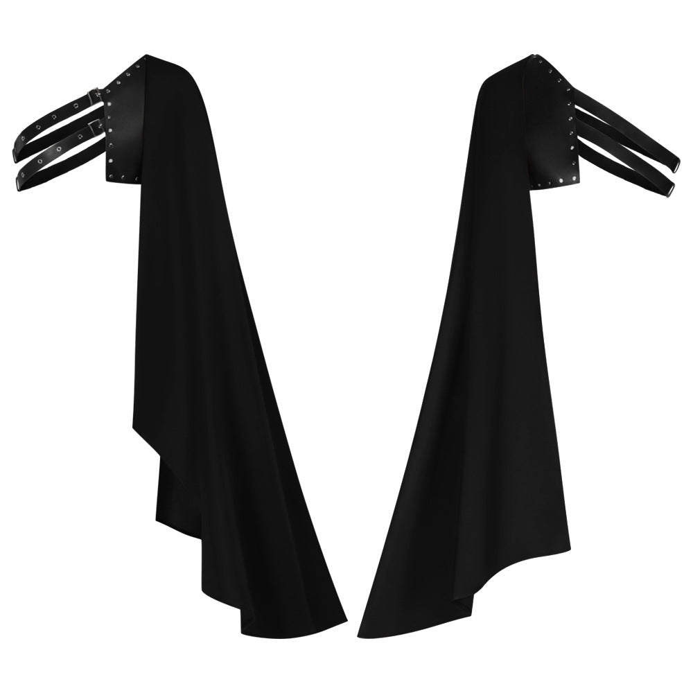 Halloween Medieval Knight Single Shoulder Cape Fantasy Cosplay Shawl
