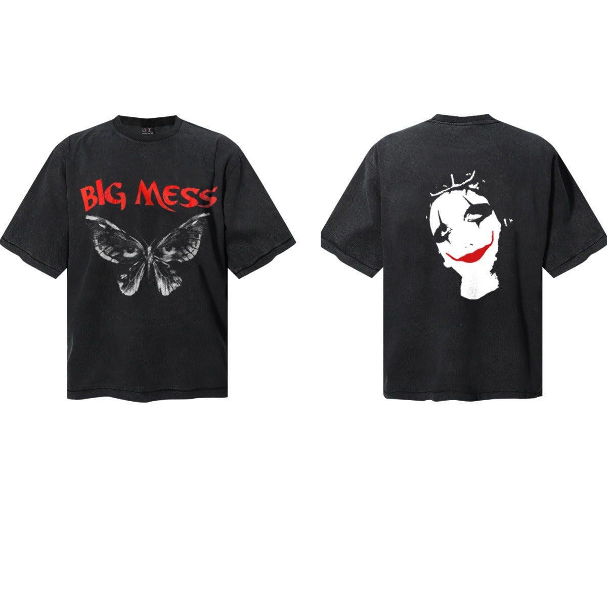 Saint Michael Vintage Washed Graphic Print Loose Streetwear T-Shirt