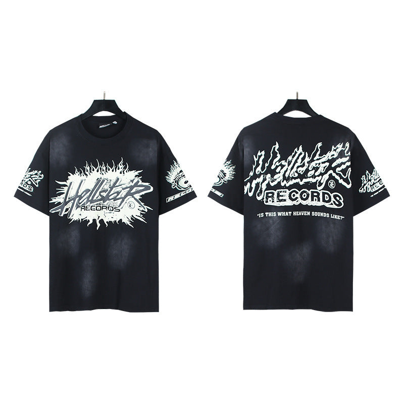 Hellstar Multi‑Graphic Print Crew Neck Short Sleeve Tee Unisex