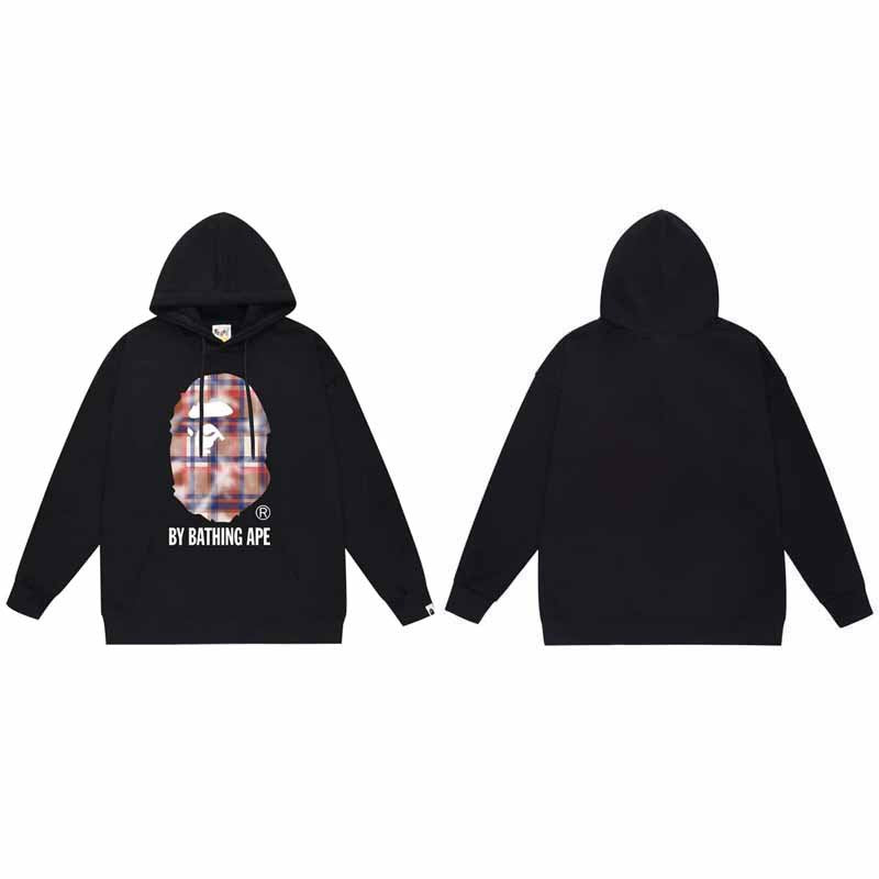 BAPE Hoodie Baby Milo Ape Head Multi Graphic Street Fleece Pullover