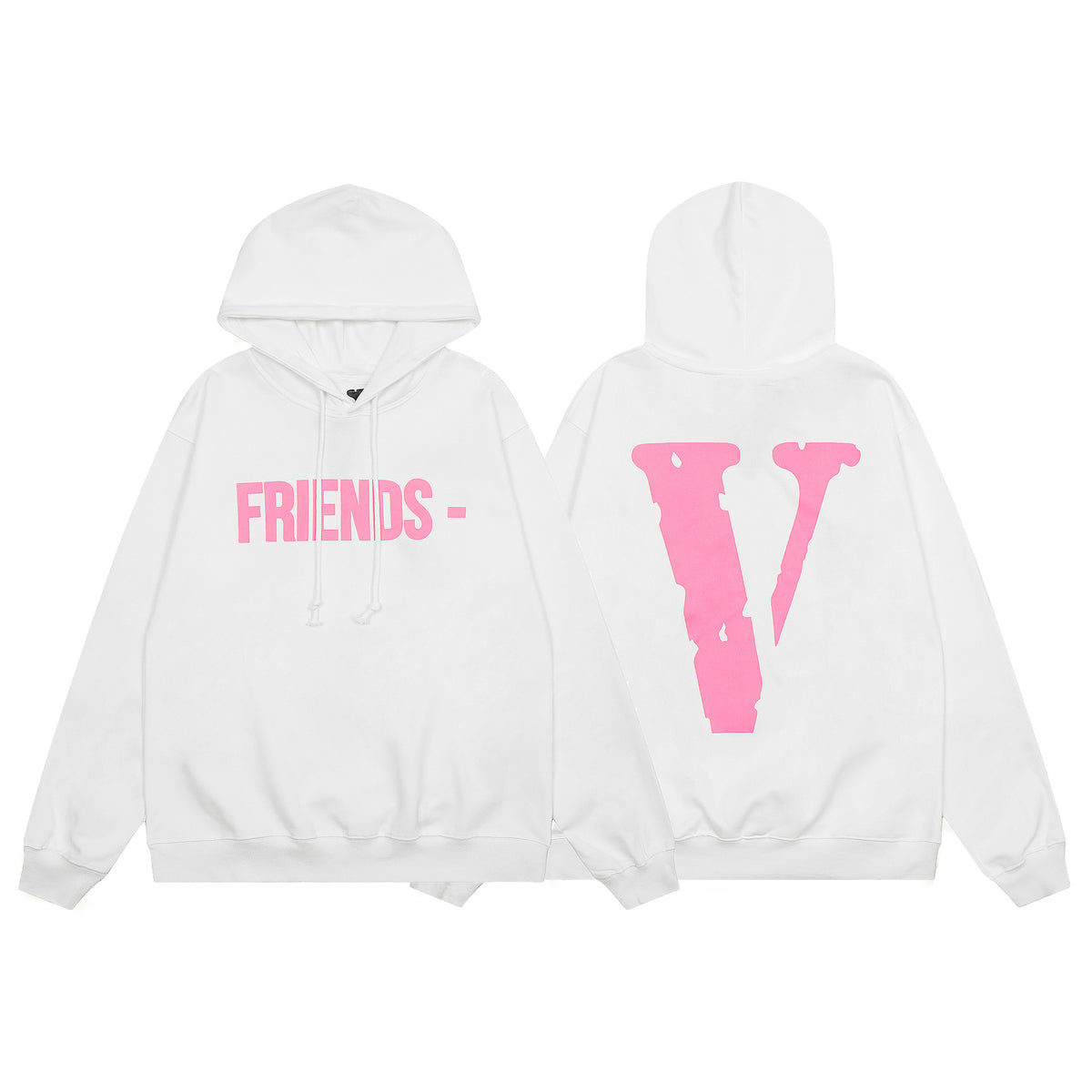 Vlone Friends Big V Logo American Style Unisex Hoodie