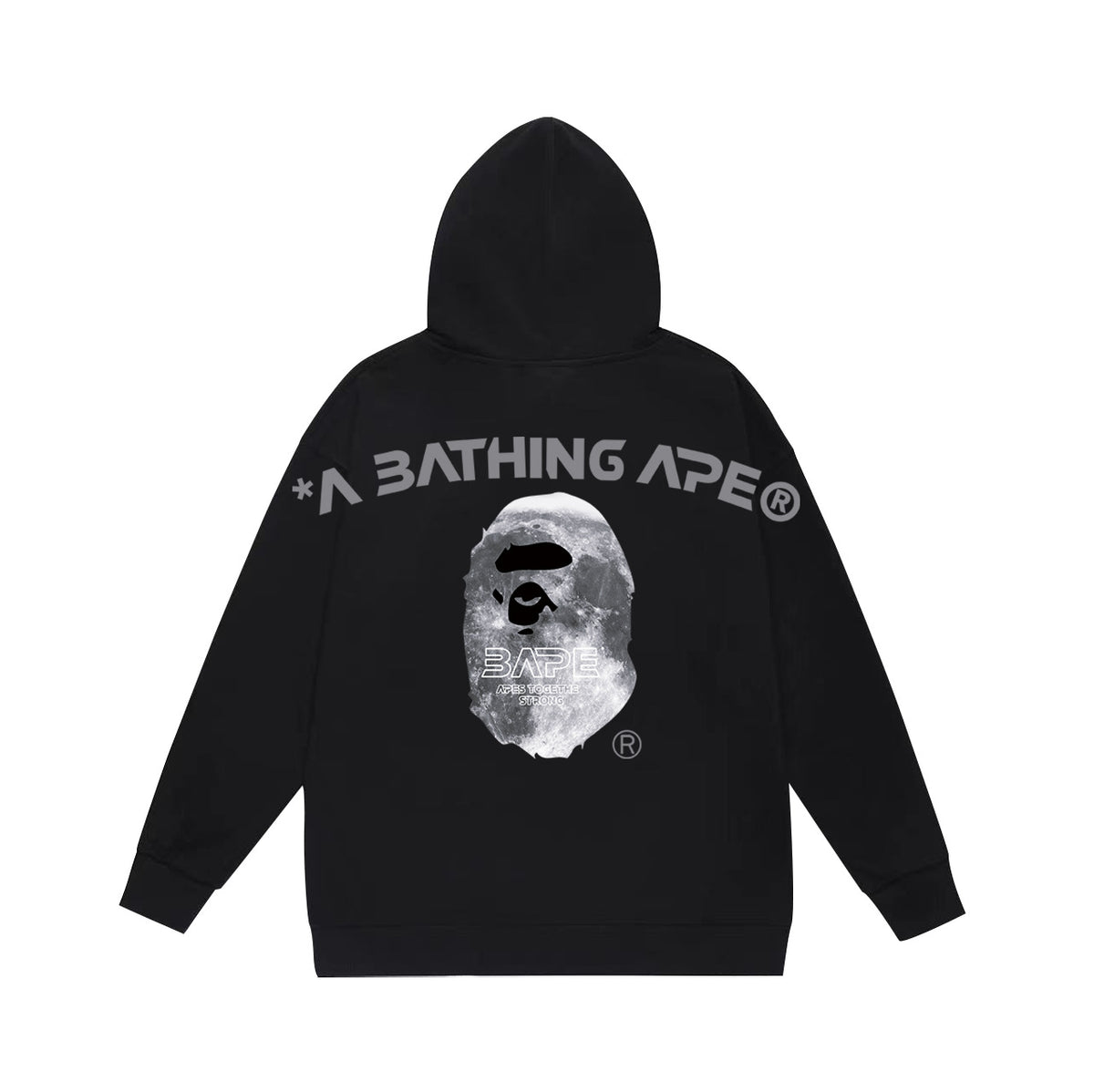 Bape Desert Camo Multi‑Print Ape Head Oversized Hoodie Streetwear