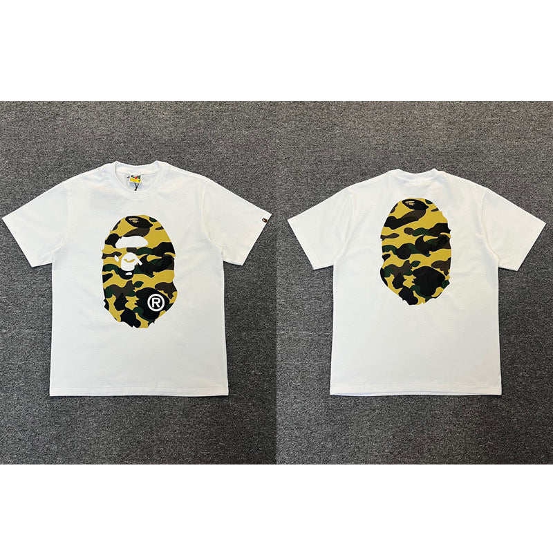 Bape Ape Head Shark Multi‑Print Oversized Tee Streetwear Unisex
