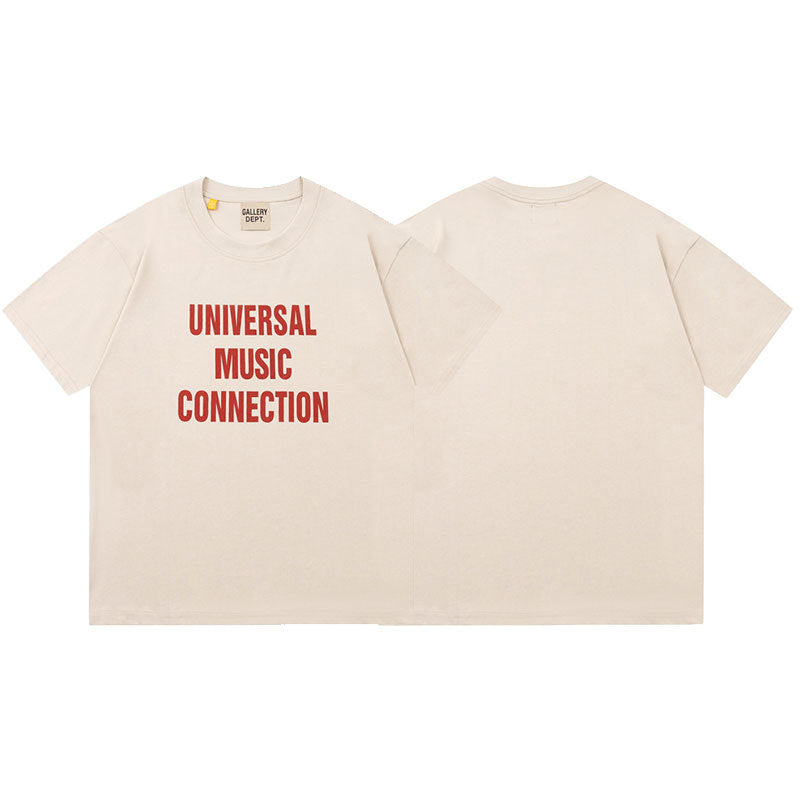Gallery Dept Vintage Washed Graphic Short Sleeve Tee Streetwear Unisex
