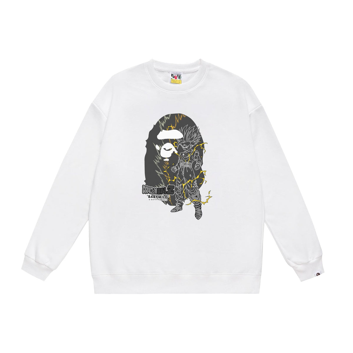 BAPE Crewneck Sweatshirt Ape Head Multi Graphic Street Pullover