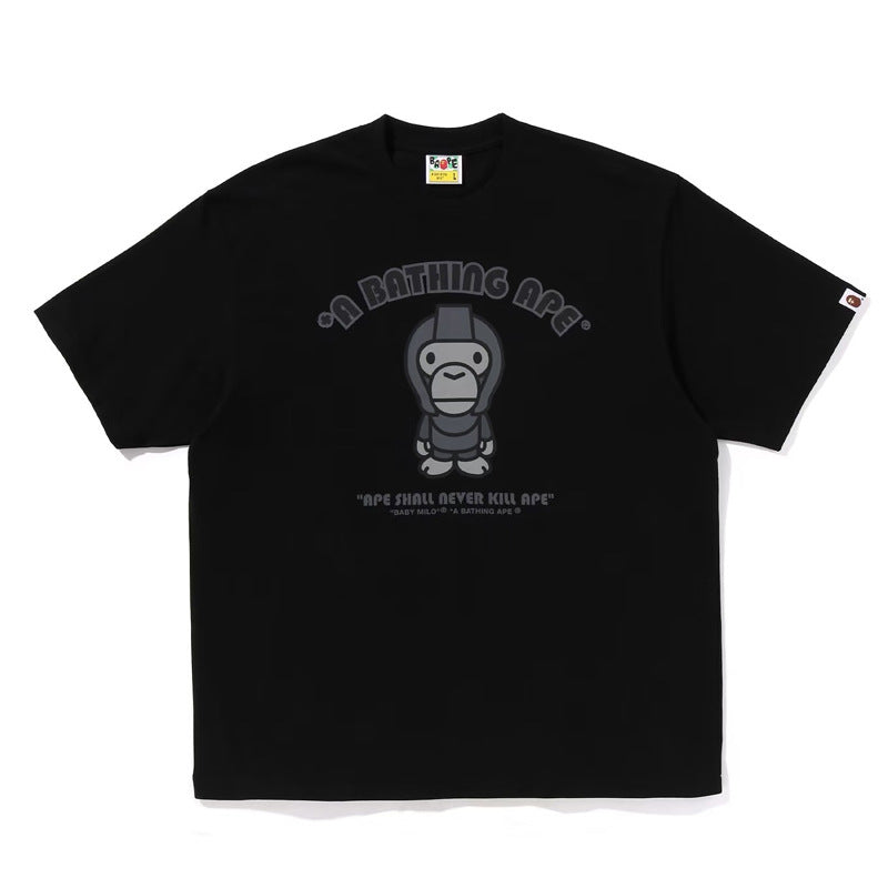 BAPE Ape Head Cartoon Print Loose Unisex Short Sleeve T-Shirt