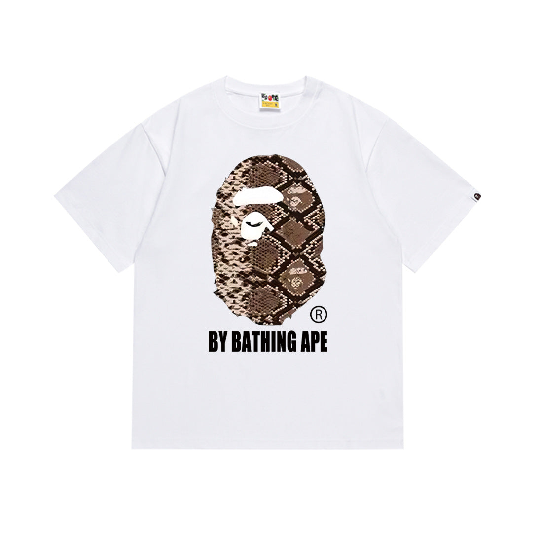 Bape Camo Ape Head Multi‑Color Crew Neck Streetwear Tee Unisex