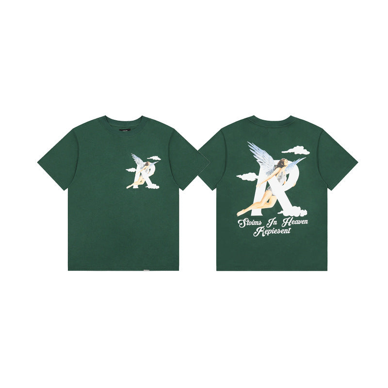 Represent Shark Washed Graphic Oversized Tee Streetwear Unisex