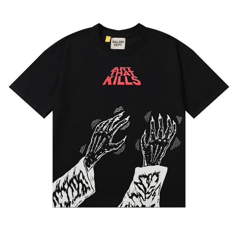 Gallery Dept Classic Logo Slogan Crew Neck Short Sleeve T‑Shirt Unisex
