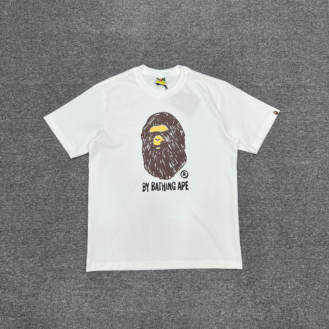 Bape Multi‑Ape‑Head Graphic Oversized Tee Streetwear Unisex