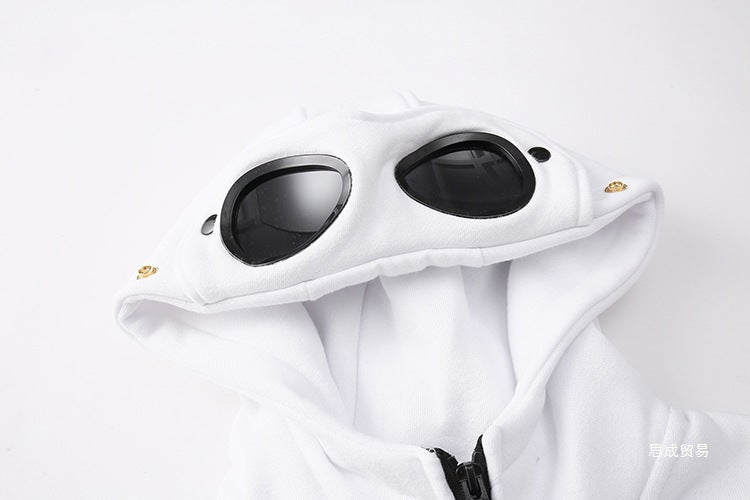 C.P. Company Goggle Zip Hoodie Lens Detail Sweatshirt