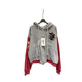 Protocol Index Russia Horse Embroidery Colorblock Zip Up Hoodie Unisex