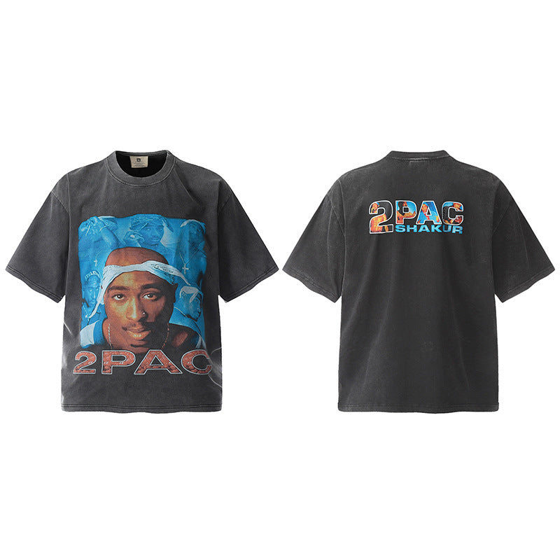 Travis Scott VTG Washed Rapper Athlete Mike Tyson Oversized Tee