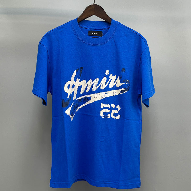 Amiri Multi‑Style Letter Logo Graphic Oversized Tee Streetwear Unisex