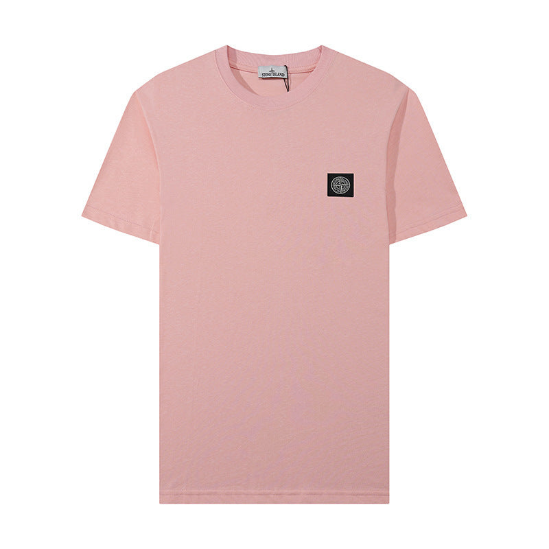 Stone Island Compass Patch Chest Badge Short‑Sleeve Cotton Tee