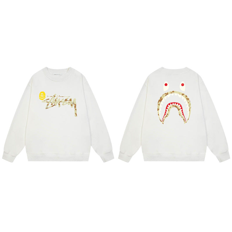 Bape Camo Ape Head Graphic Washed Oversized Crewneck Streetwear