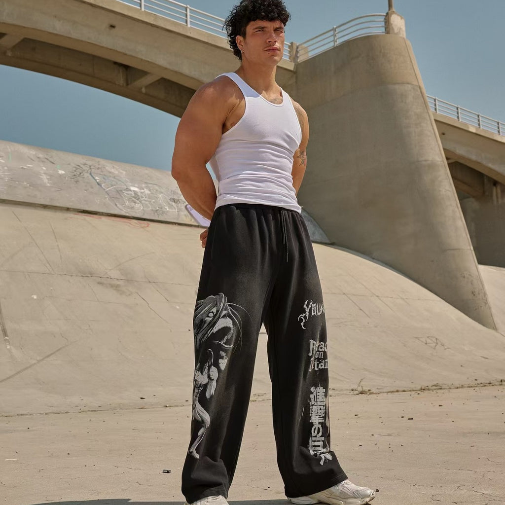 YOUNGLA 2128 AOT© x YLA Baggy Joggers