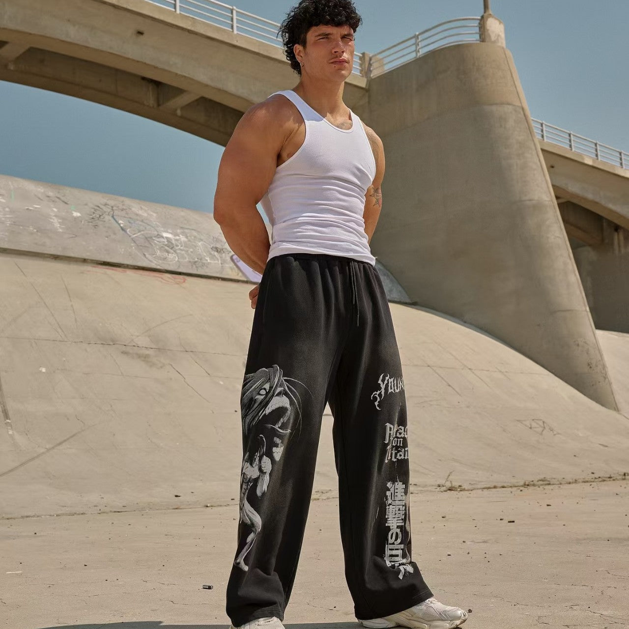 YOUNGLA 2128 AOT© x YLA Baggy Joggers