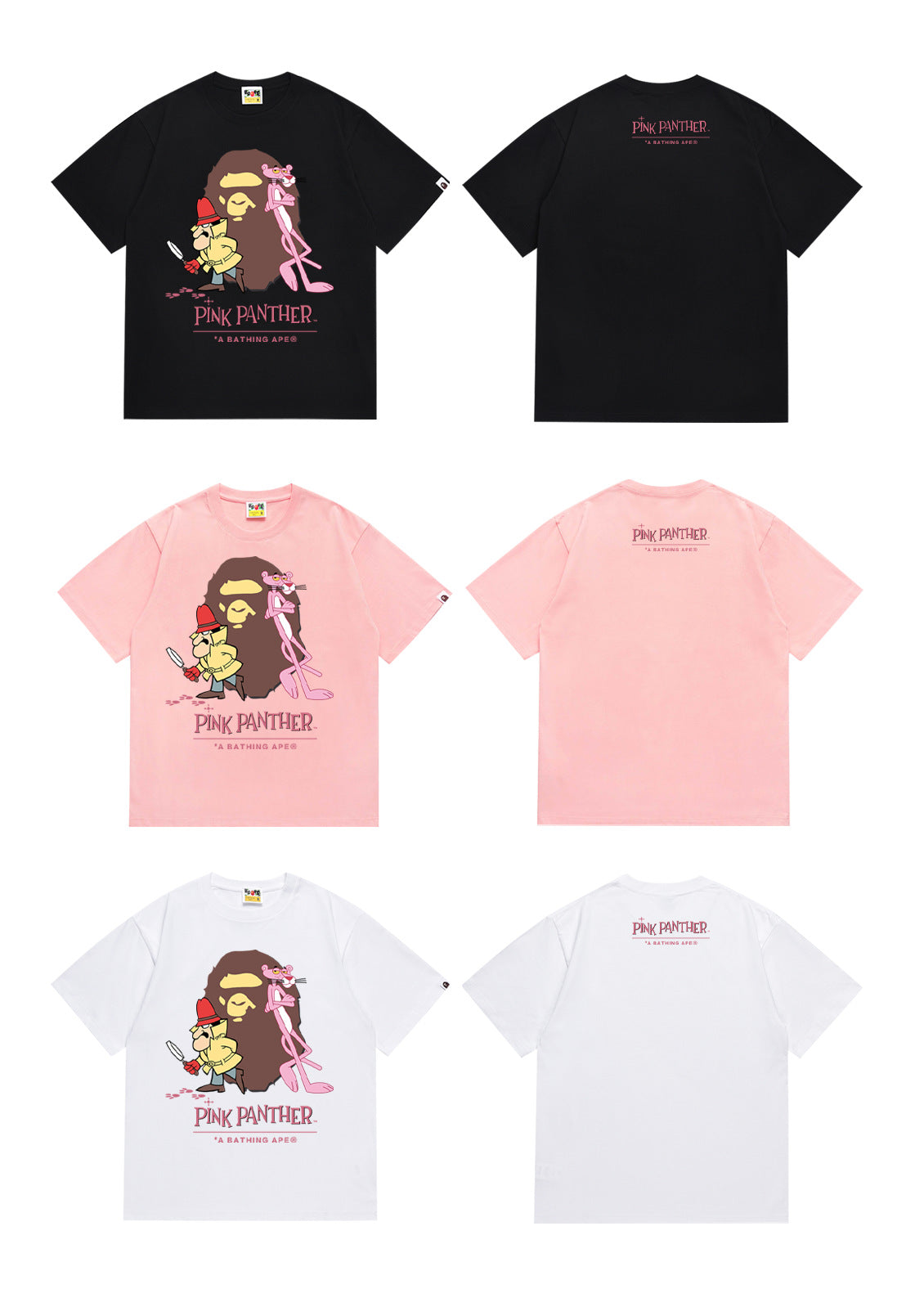 BAPE Ape Head Graphic Print Short Sleeve Tee Streetwear Unisex