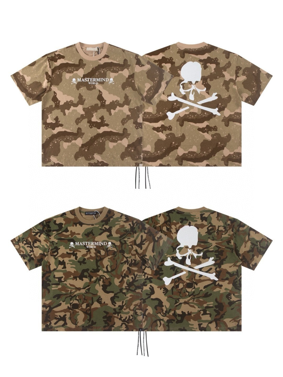 Mastermind Japan Skull Print Crew Neck Short Sleeve T Shirt Unisex