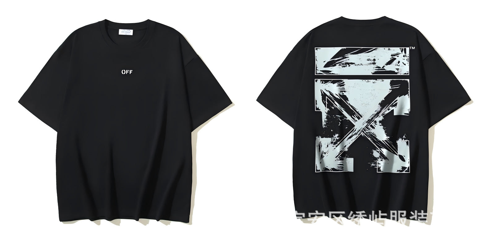 Figure Arrow Graphic Print Streetwear Crew Neck Short Sleeve T Shirt