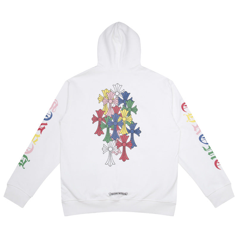 Chrome Hearts Multi‑Cross Graphic Oversized Hoodie Streetwear Unisex