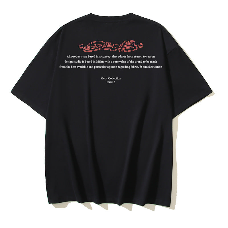 Off‑White Multi‑Sketch Arrow Graphic Oversized Tee Streetwear Unisex