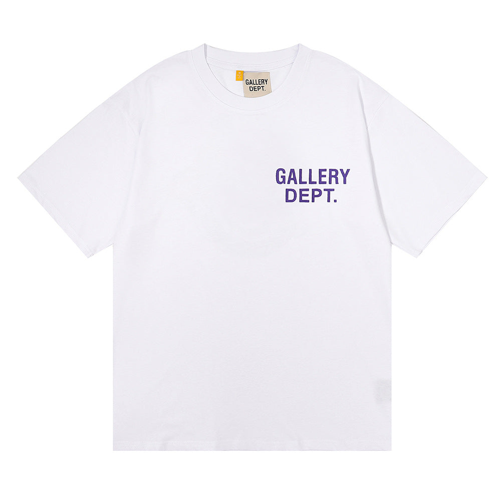 Gallery Dept Classic Logo Slogan Crew Neck Short Sleeve T‑Shirt Unisex