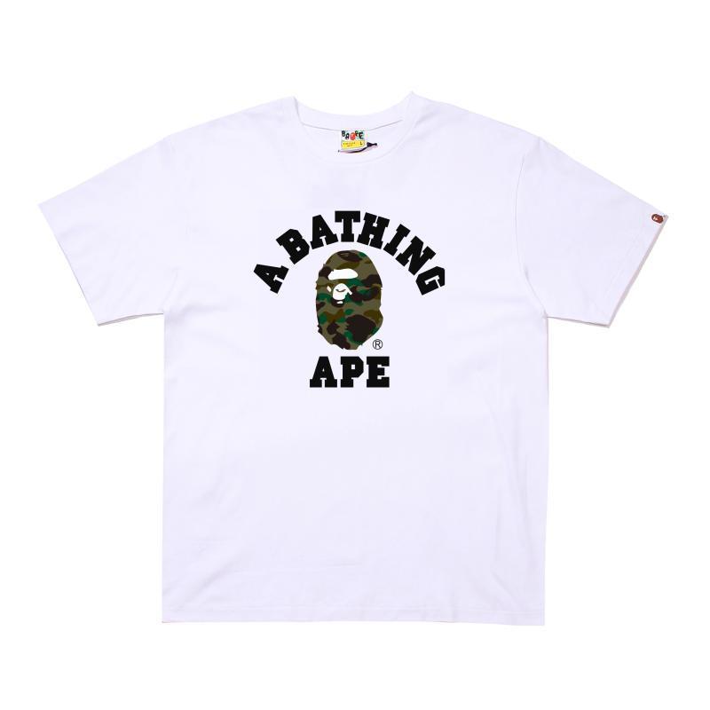 Bape Multi‑Ape‑Head Graphic Oversized Tee Streetwear Unisex