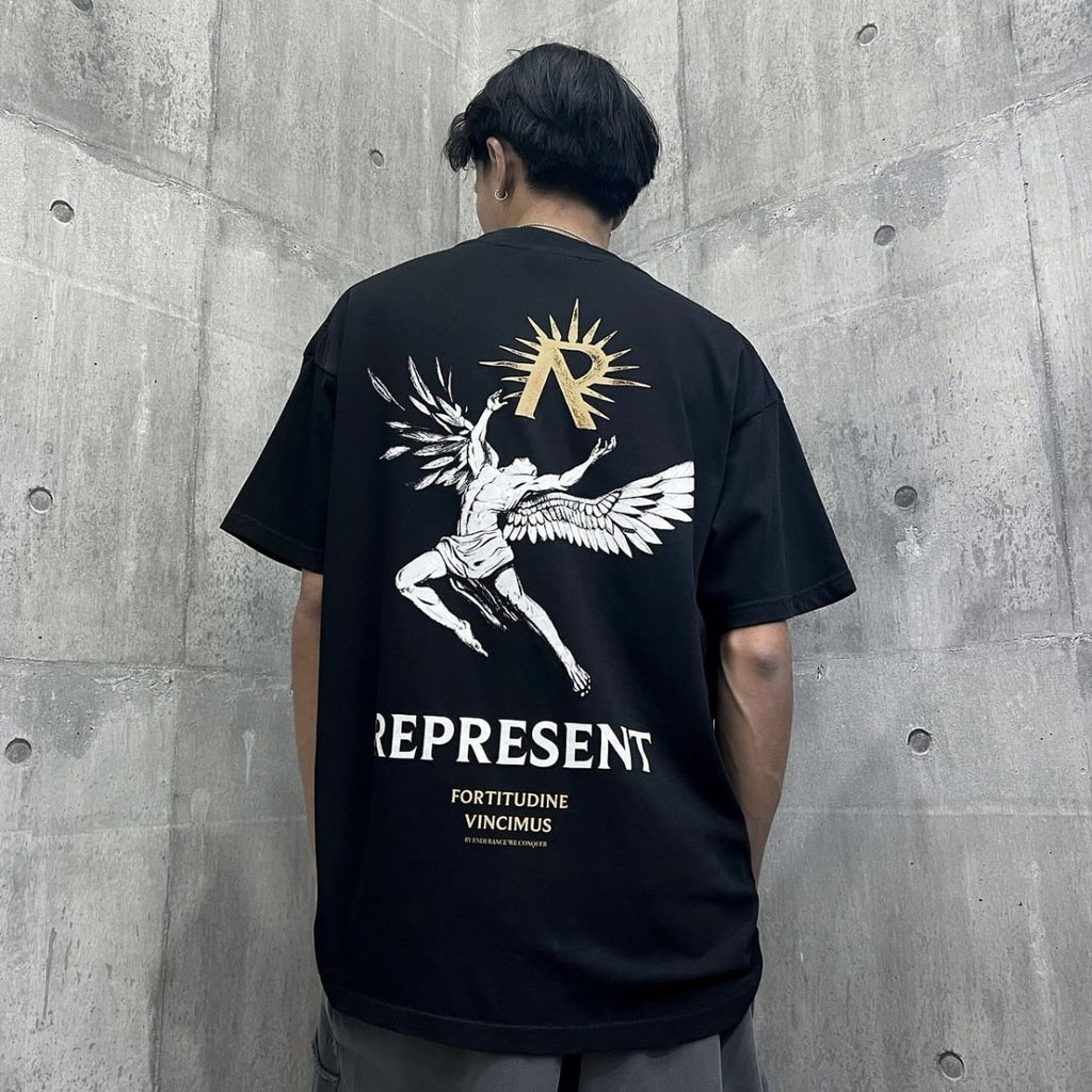 Represent Vintage Washed Graphic Short Sleeve Tee Streetwear Unisex
