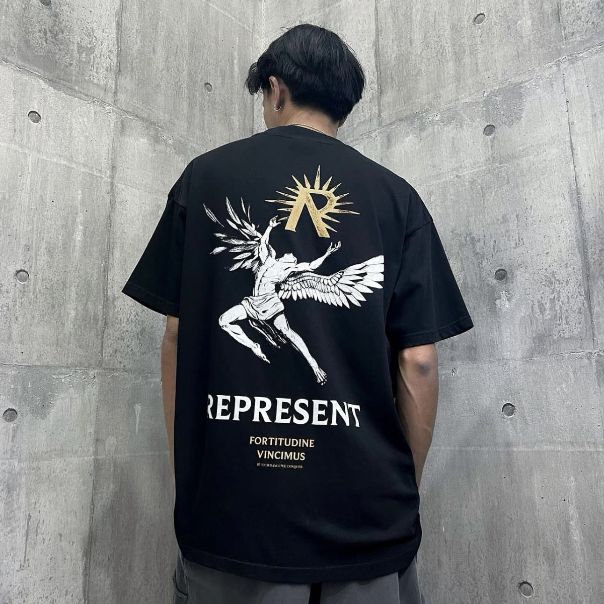 Represent Vintage Washed Graphic Short Sleeve Tee Streetwear Unisex